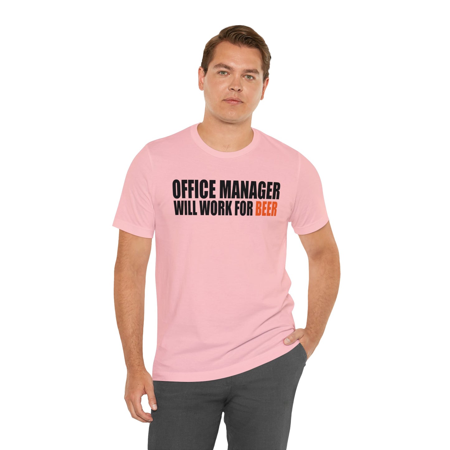 Stylish Office Manager Will Work For Beer T-Shirt