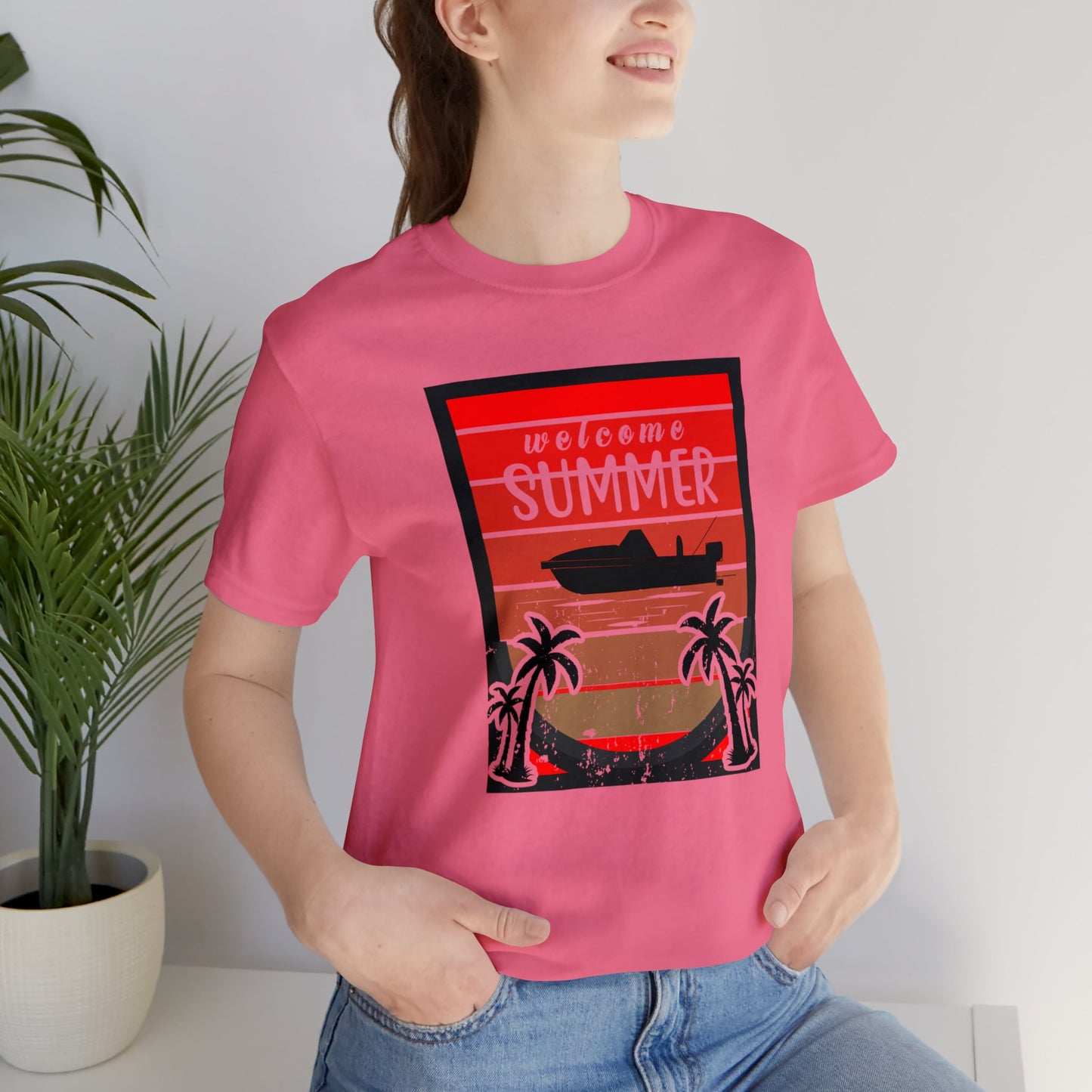 Feel the Sunshine Vibes with Our 'Welcome Summer' T-Shirt