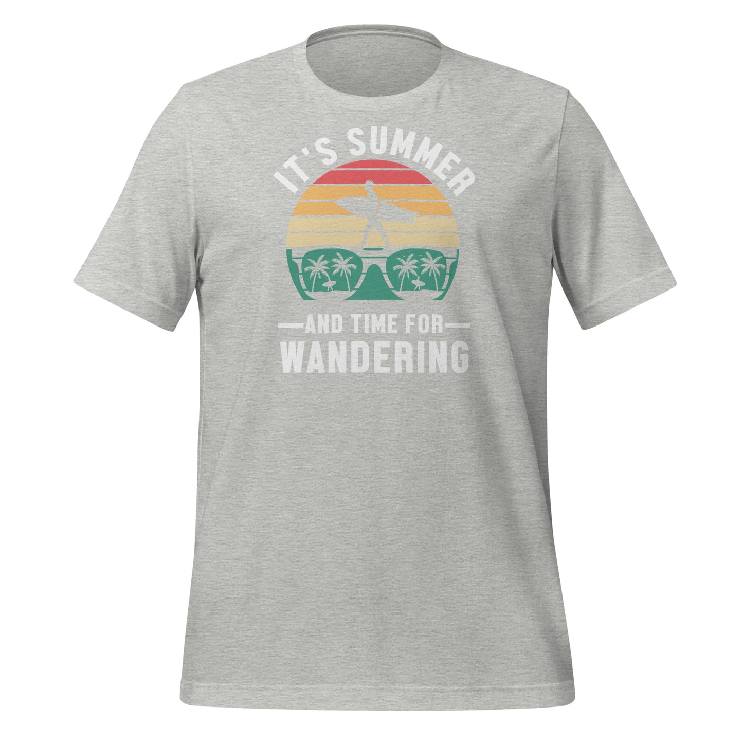 Summer Wanderlust: Embrace Adventure with Our 'It's Summer and Time for Wandering' T-shirt!