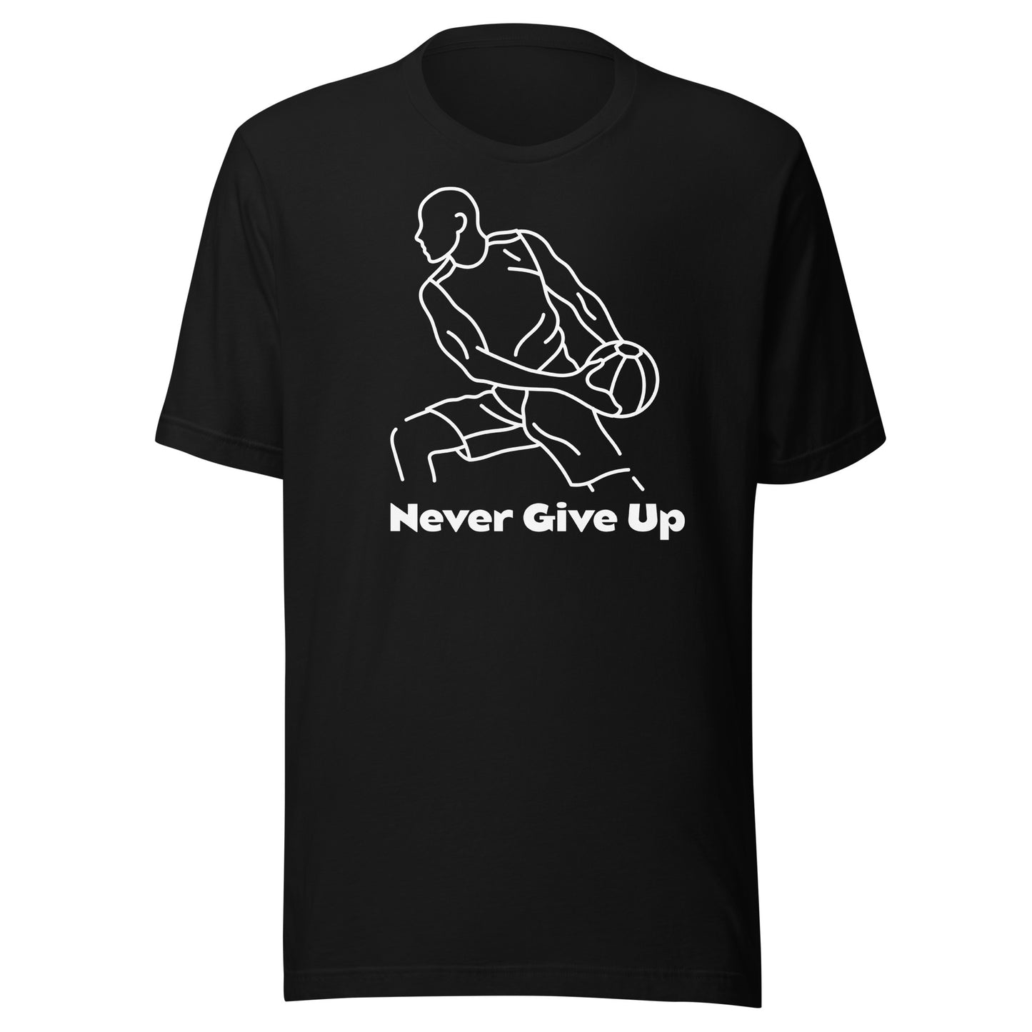 Score Big with our 'Never Give Up Basketball' T-Shirts