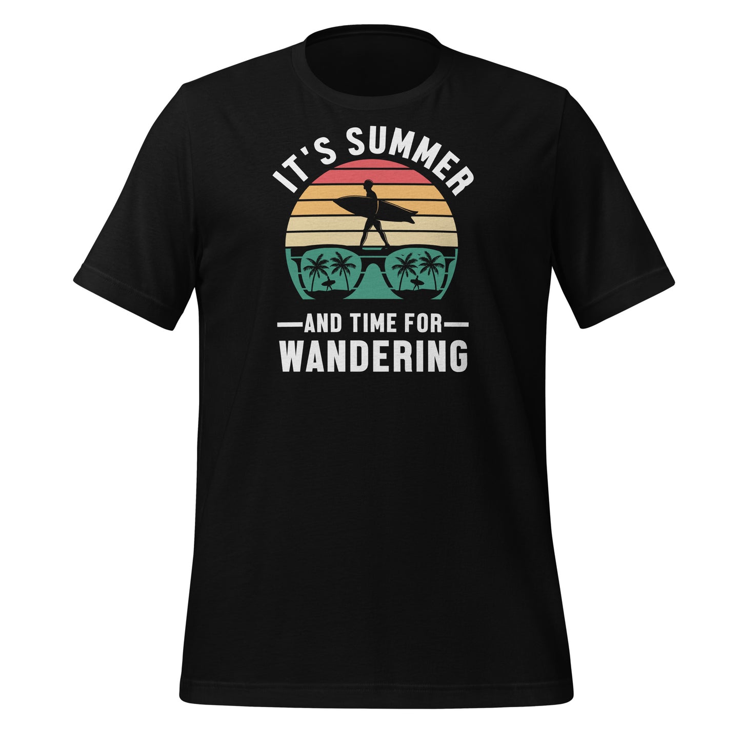 Summer Wanderlust: Embrace Adventure with Our 'It's Summer and Time for Wandering' T-shirt!