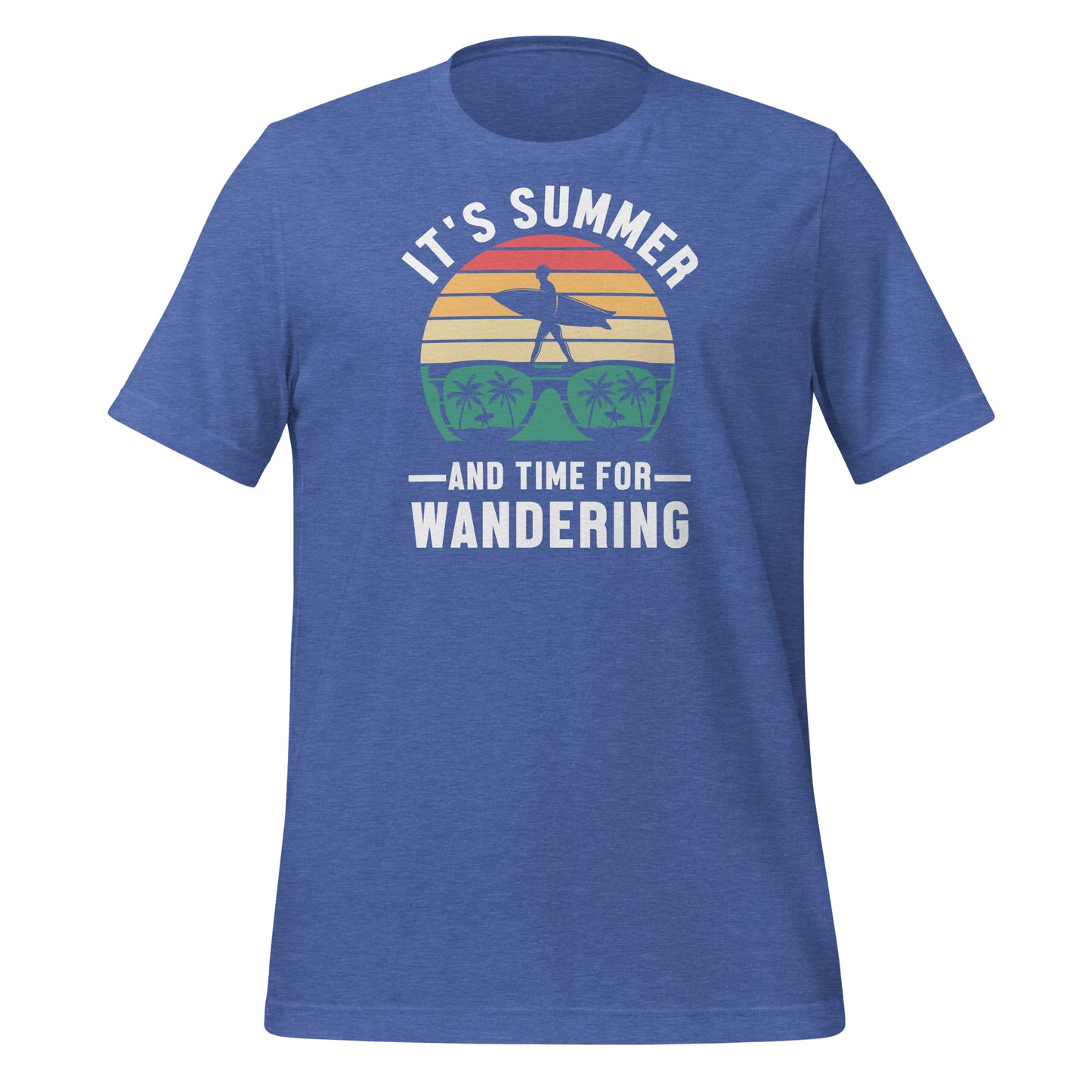 Summer Wanderlust: Embrace Adventure with Our 'It's Summer and Time for Wandering' T-shirt!