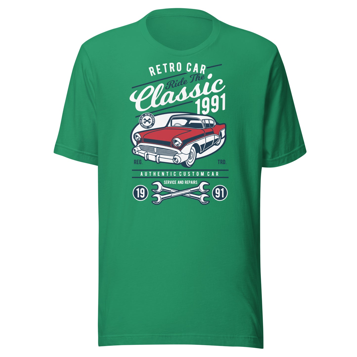 Vintage Vibes: Retro Car Graphic T-Shirt - Classic Style for Automotive Enthusiasts