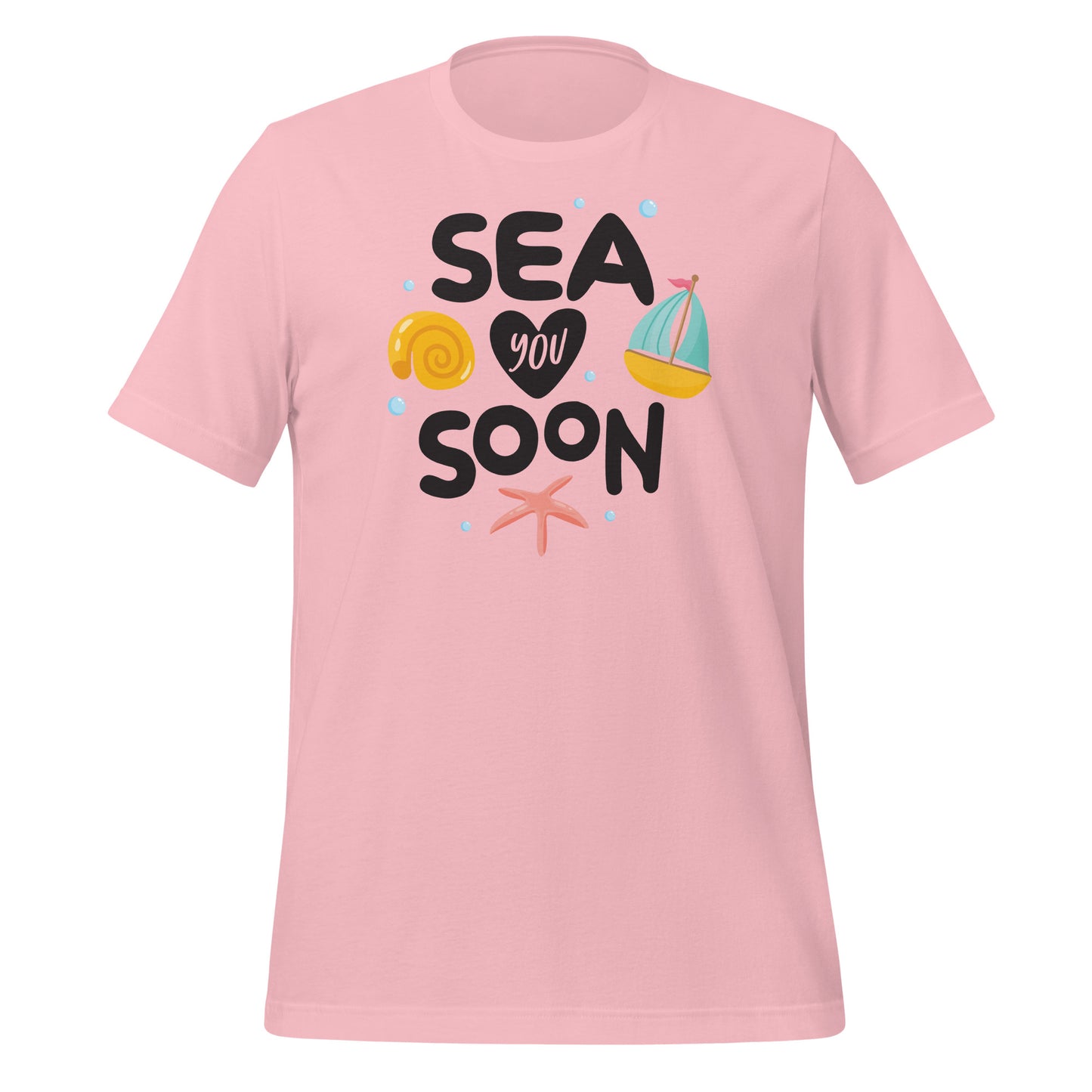 Sea You Soon: Coastal Charm Graphic Tee - Dive into Style!