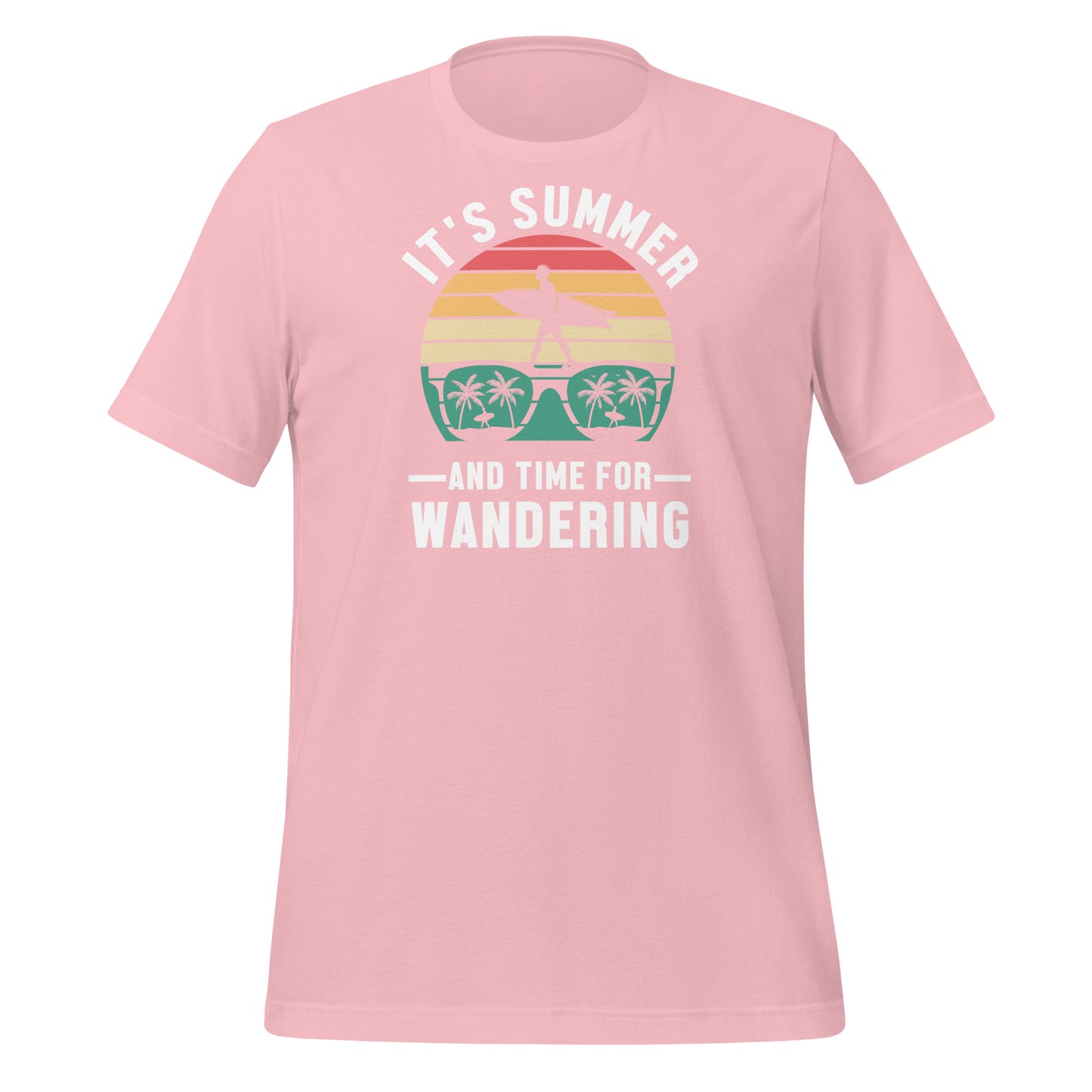 Summer Wanderlust: Embrace Adventure with Our 'It's Summer and Time for Wandering' T-shirt!