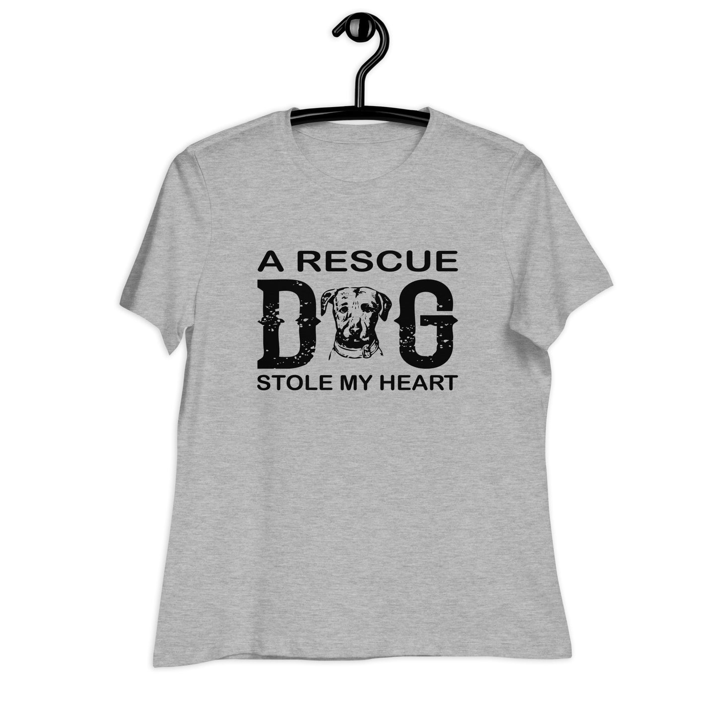 Dog Saying Shirts for Women - A Rescue Dog Stole My Heart