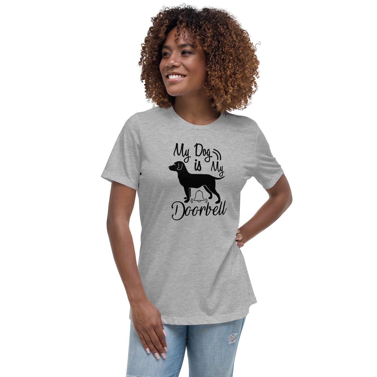 Funny Dog T-shirt Sayings - My Dog is my Door Bell