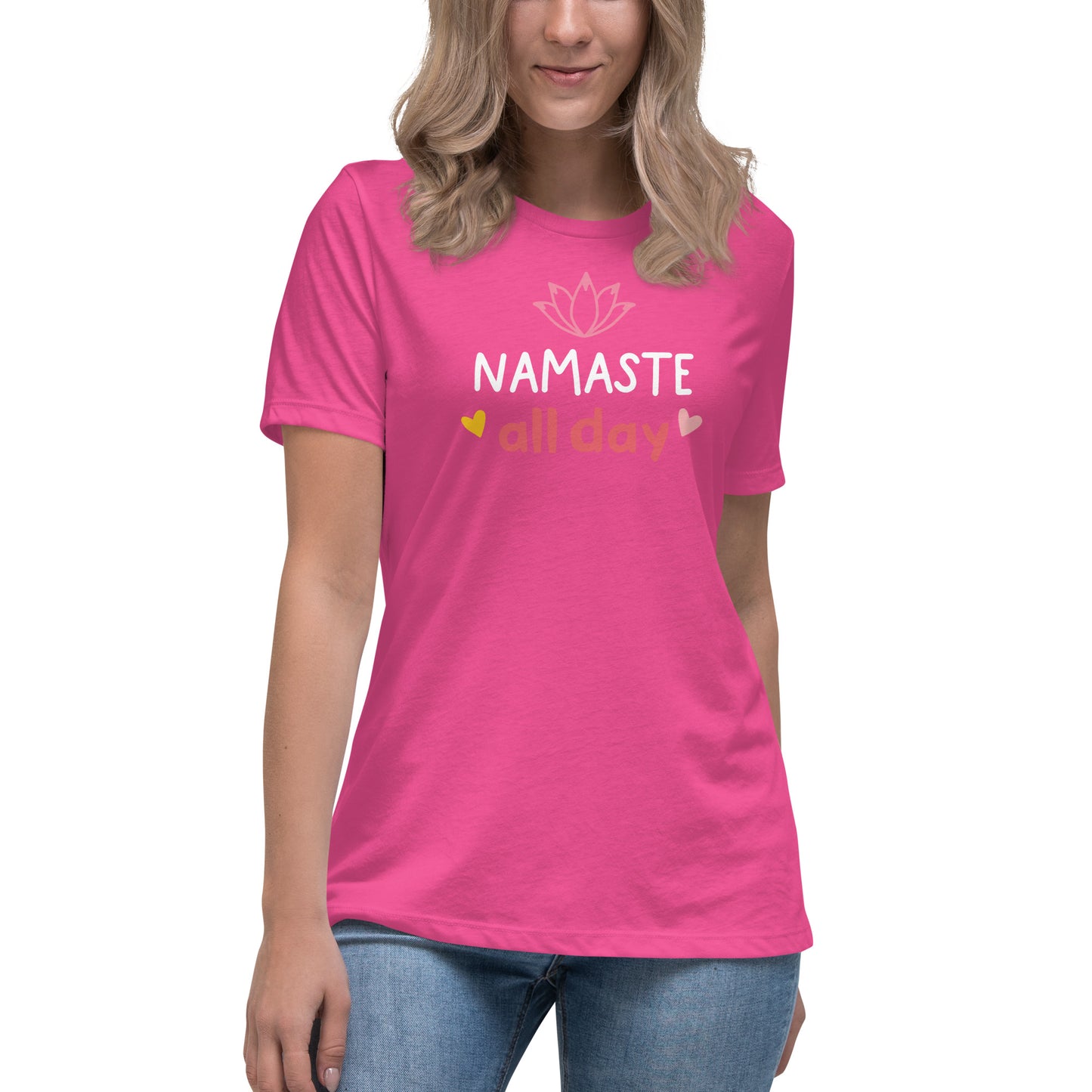 Namaste All Day' Yoga Lover T-Shirt – Perfect for Your Serene Style!
