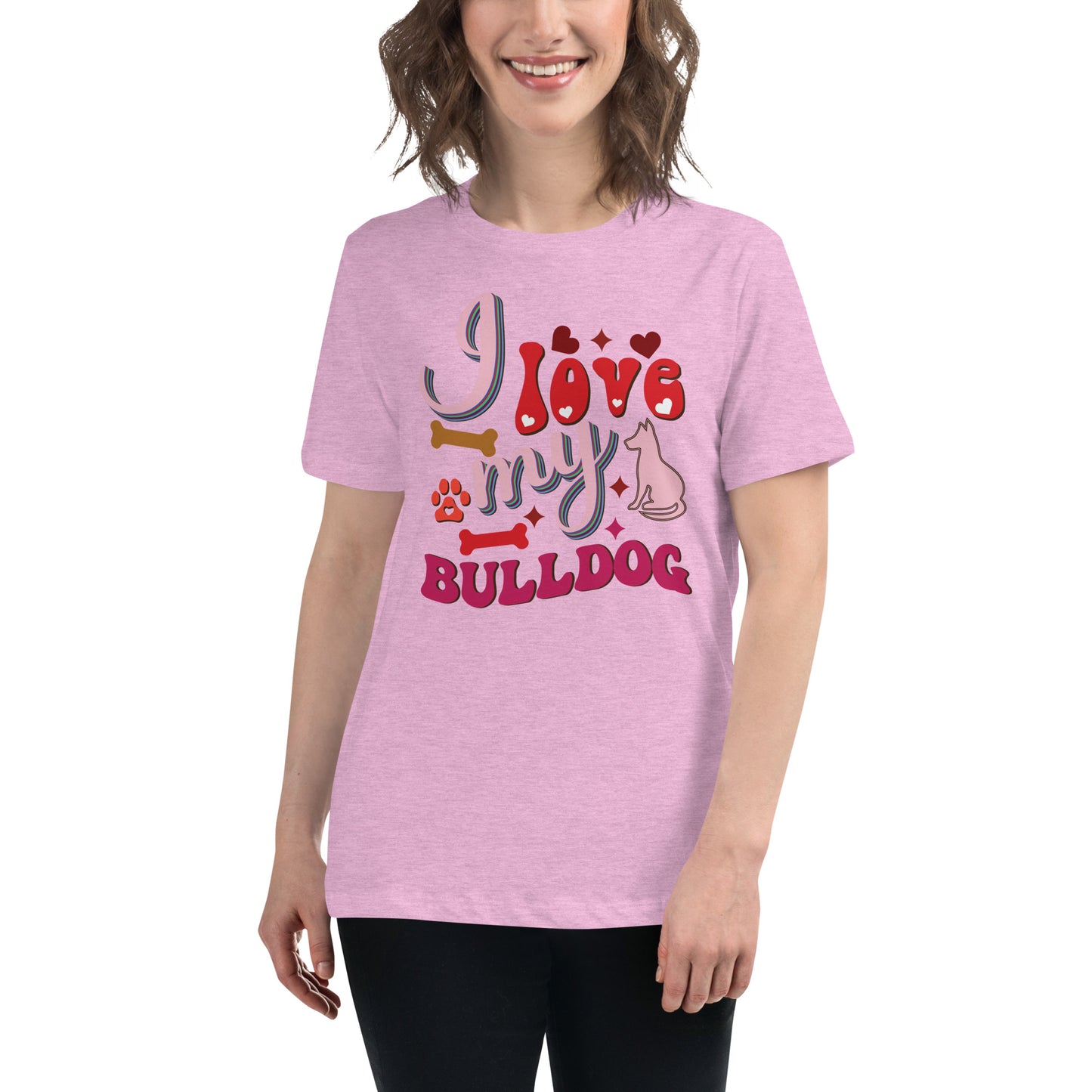 I Love My Bulldog T-Shirt: Embrace Comfort and Style for Bulldog Enthusiasts - For Women