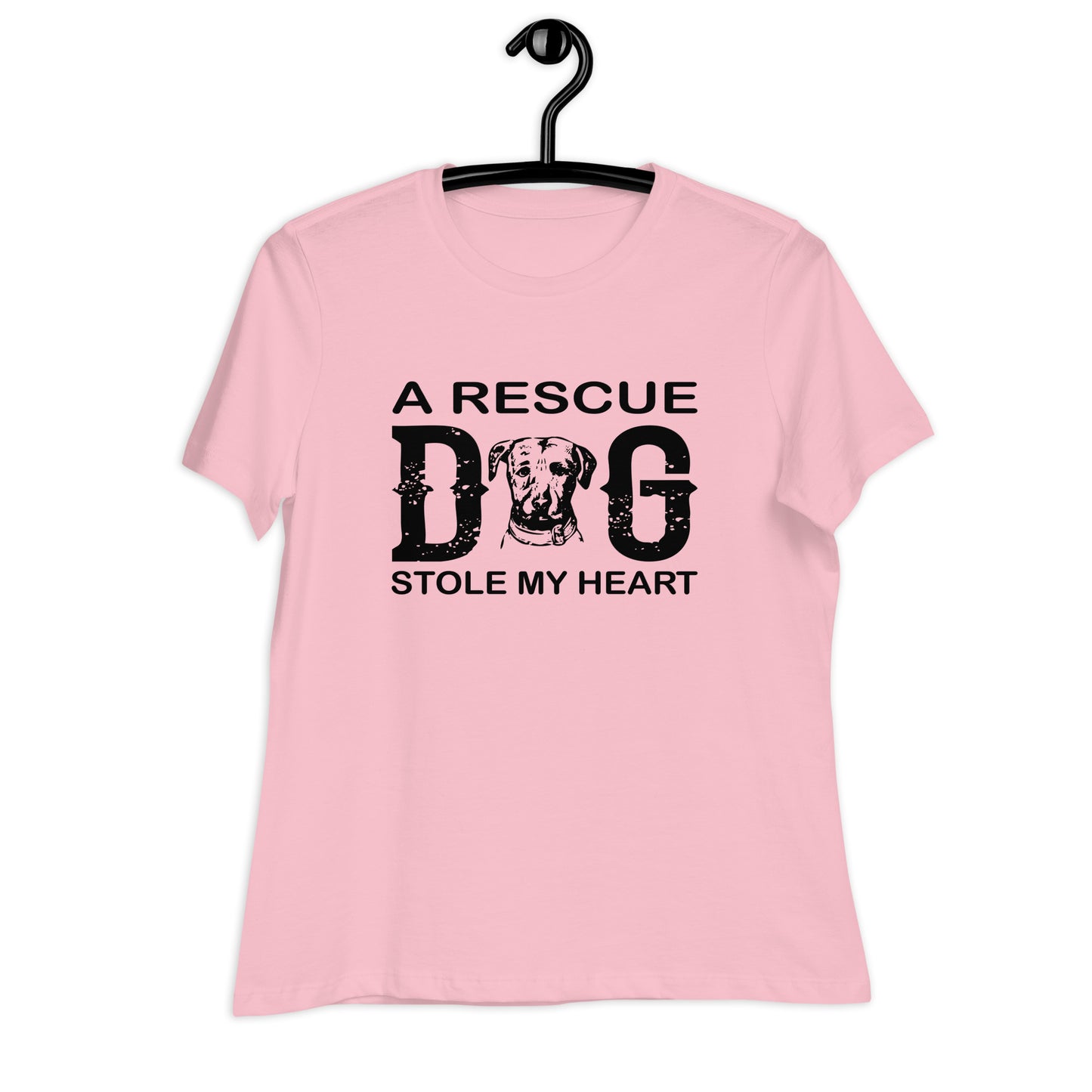 Dog Saying Shirts for Women - A Rescue Dog Stole My Heart