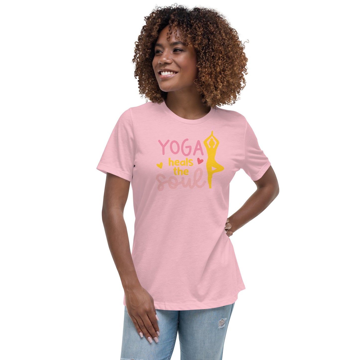 Yoga Heals the Soul T-Shirts for Ultimate Comfort and Fashion Harmony - Women's Relaxed T-Shirt